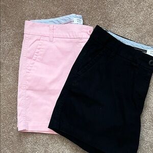crown & ivy (2 pair)Women's Black/pink Shorts